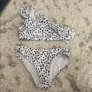 Kids Swimwear Set in Black and White